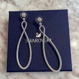 Swarovski Infinity hoop earrings